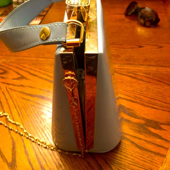 A Lovely Skyblue Vintage clutch - Picture 4 of 10